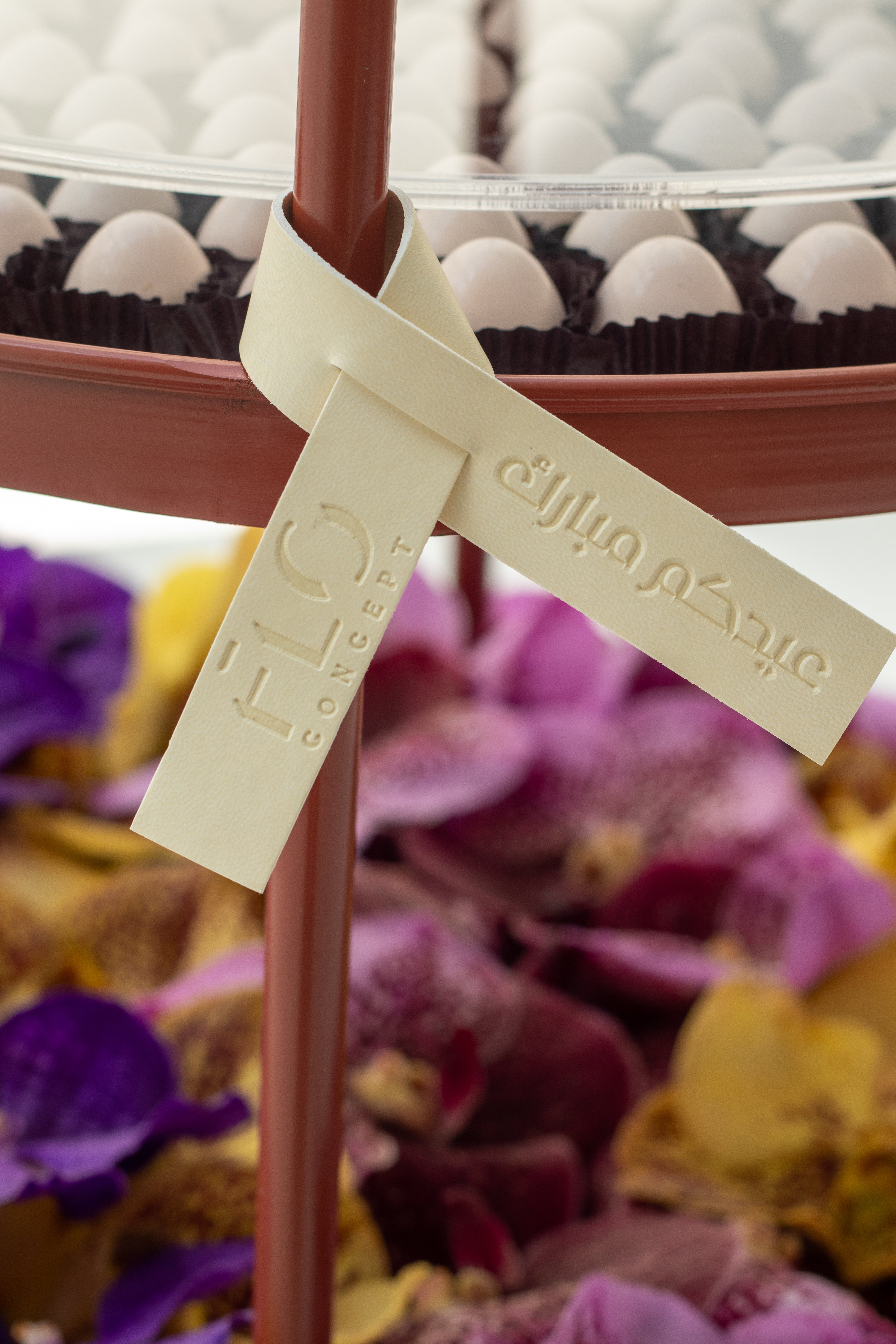 Stand with Chocolate & Flowers