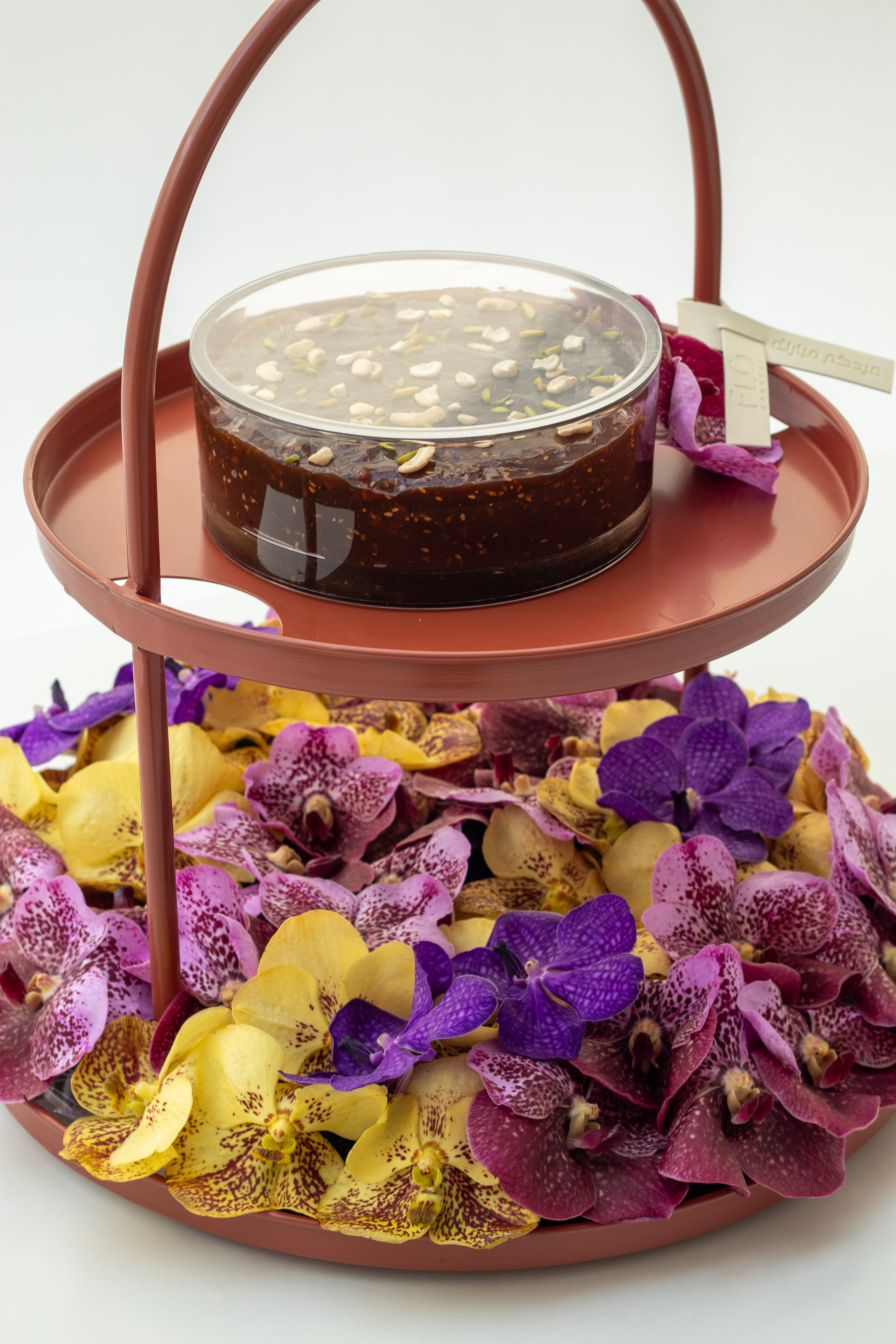 Stand with Halwa & Flowers