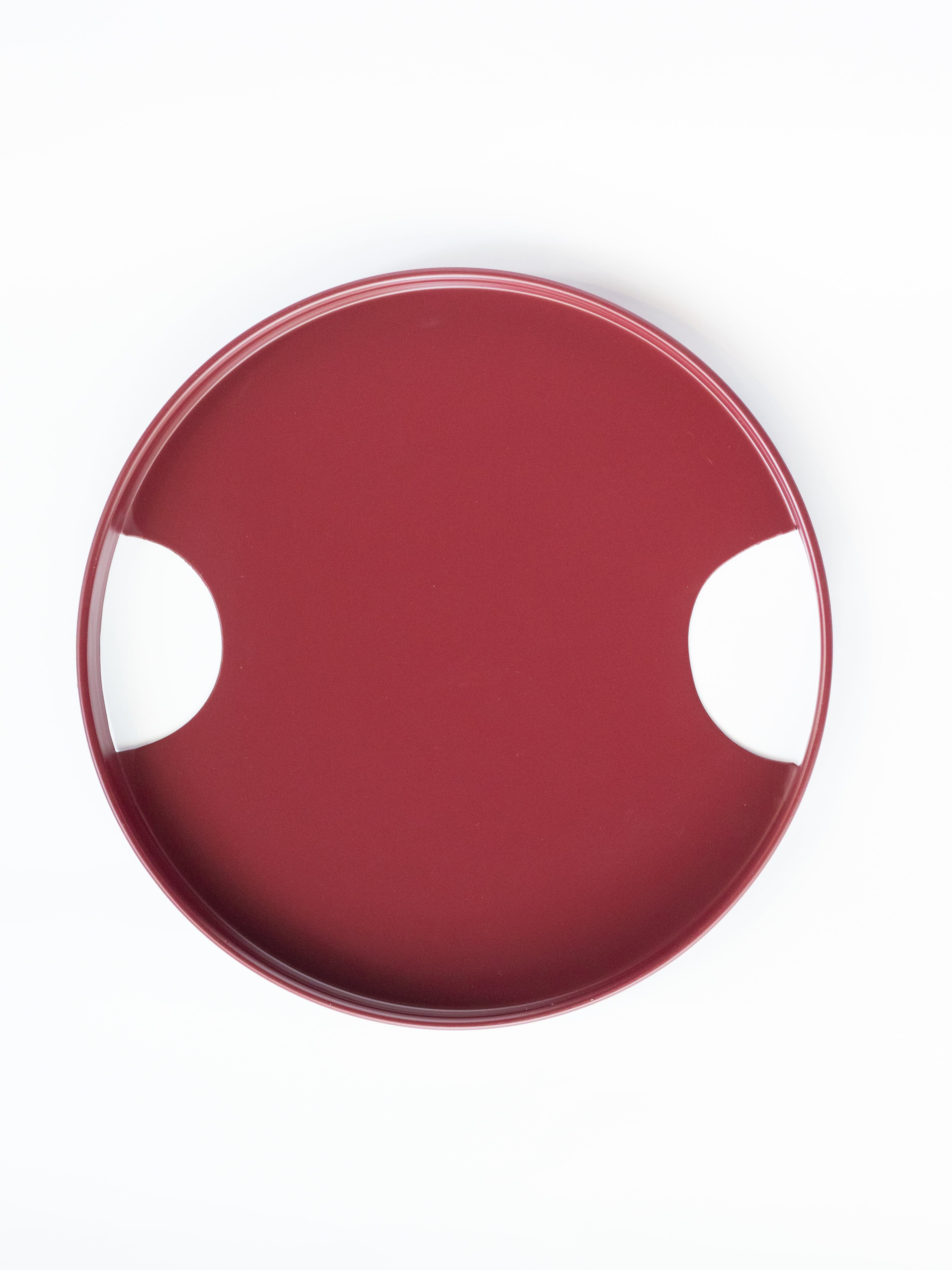 Round White Red