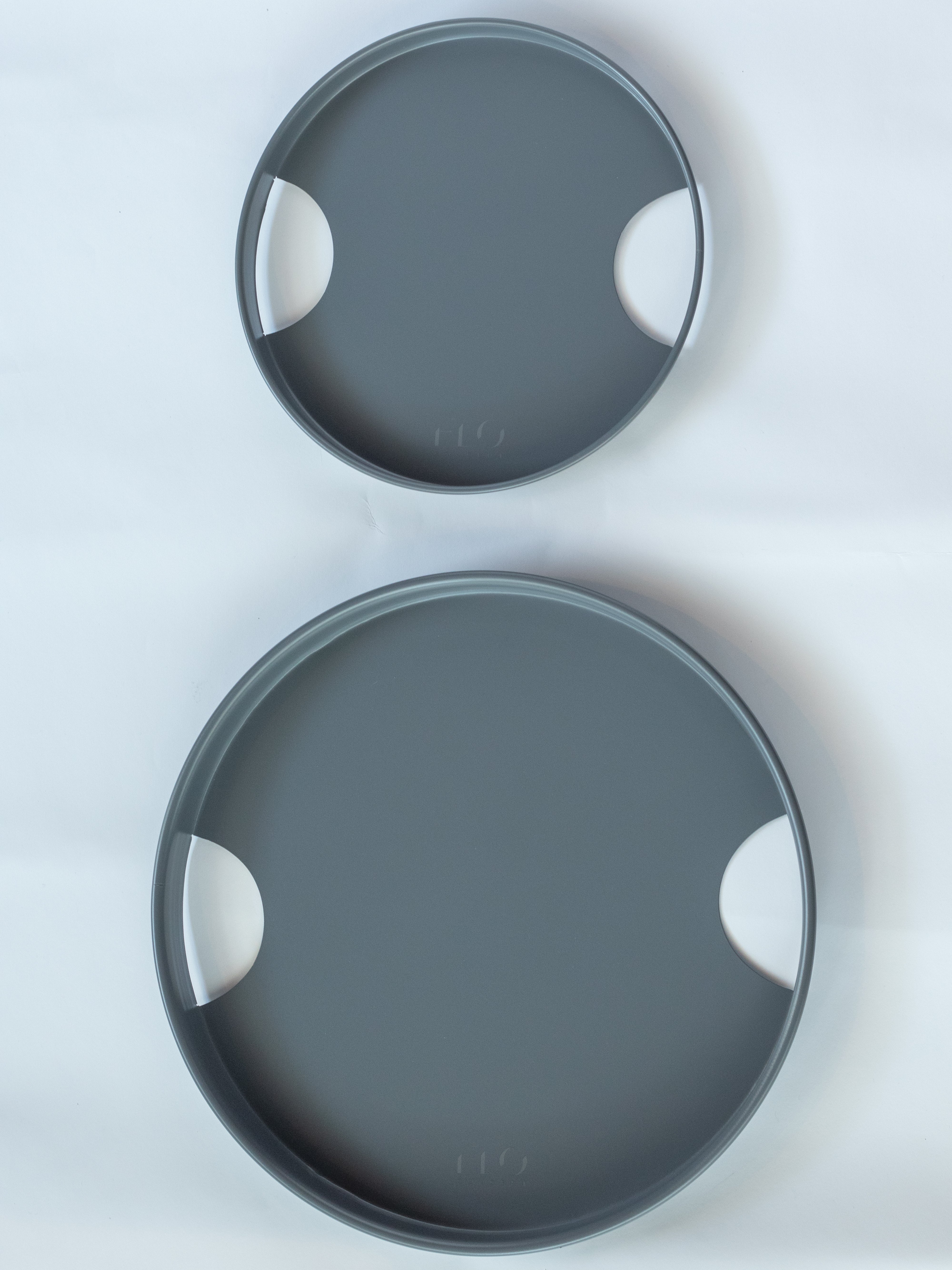 Round Grey Tray