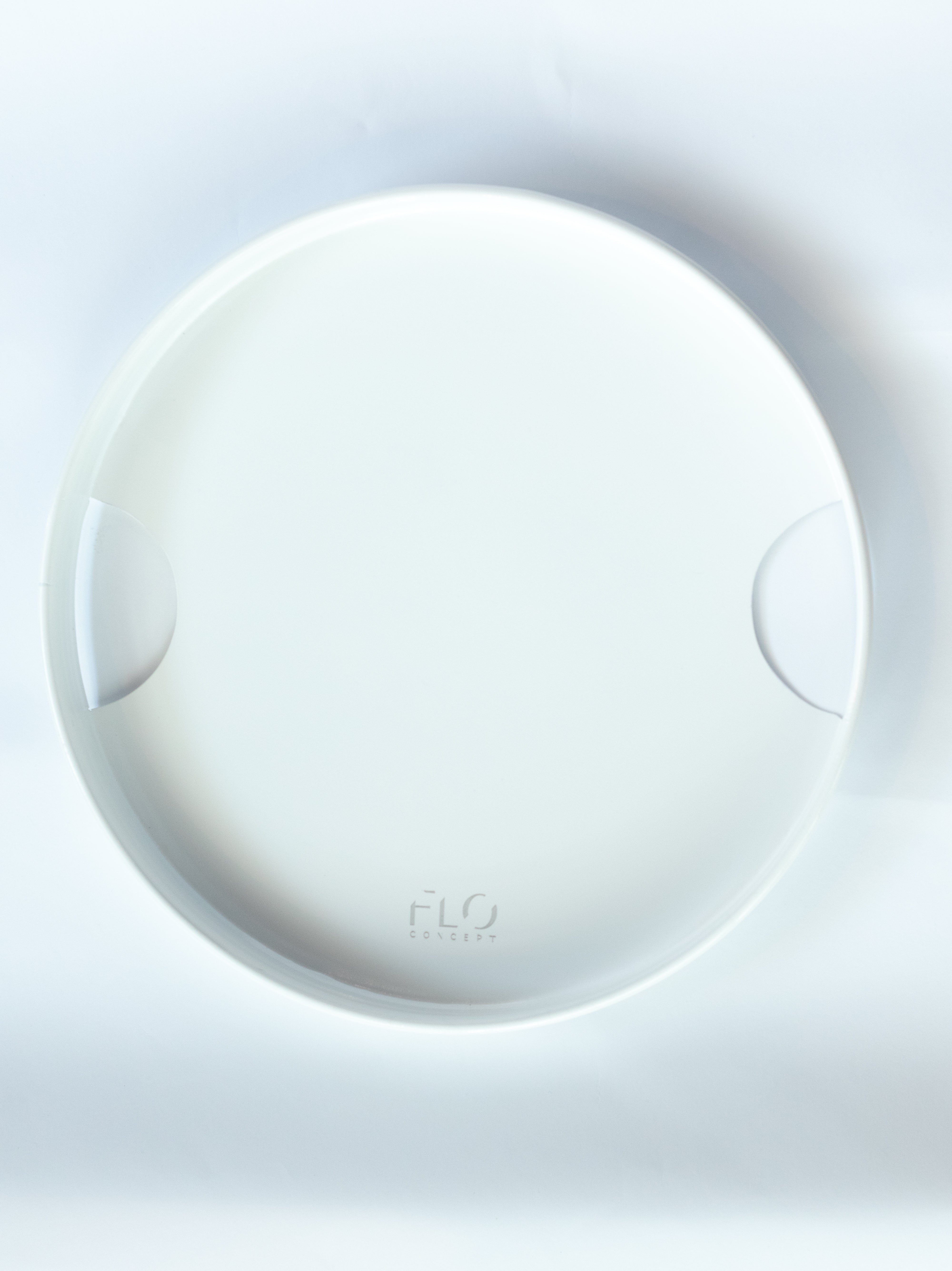 Round White Tray