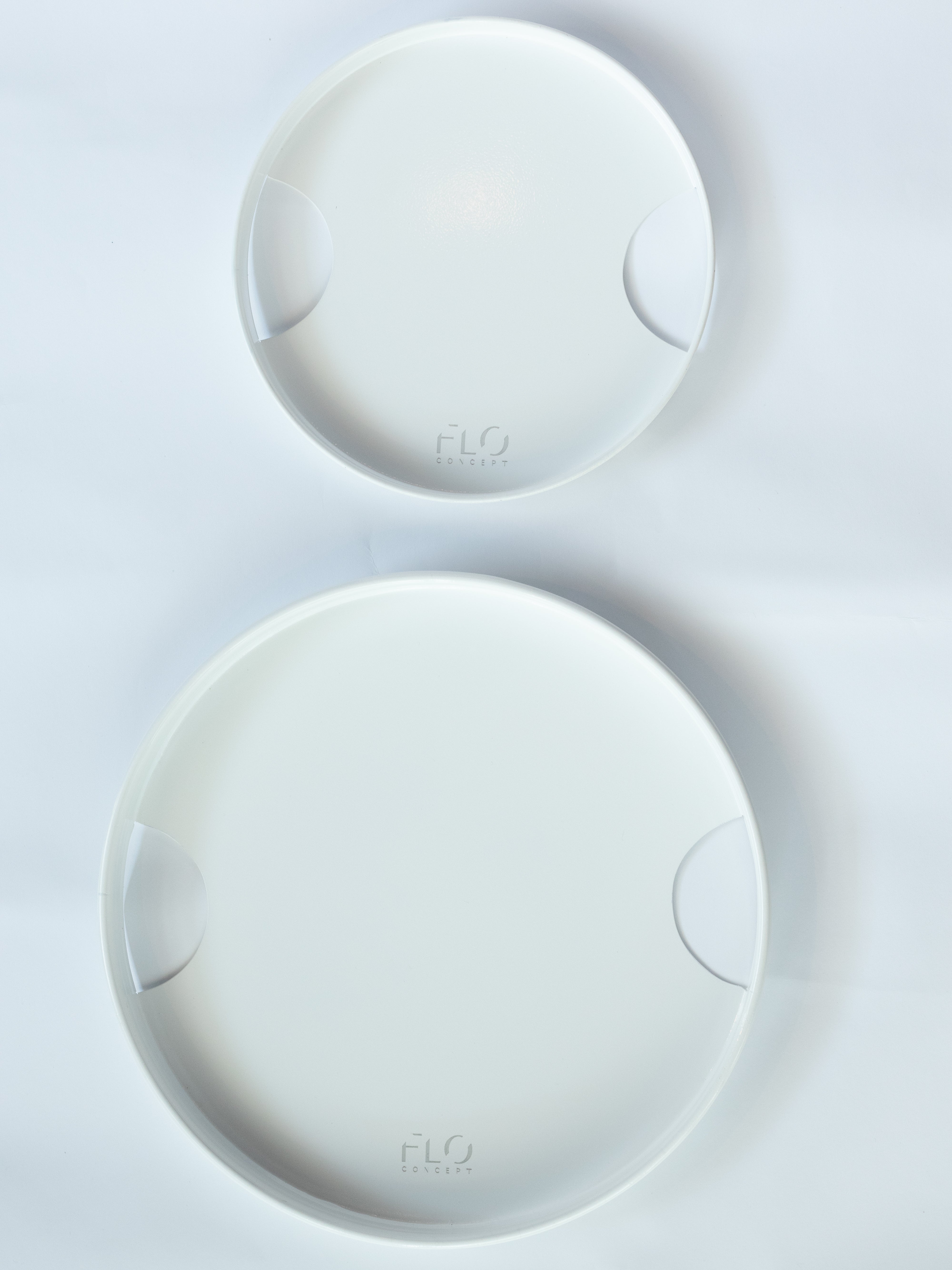 Round White Tray