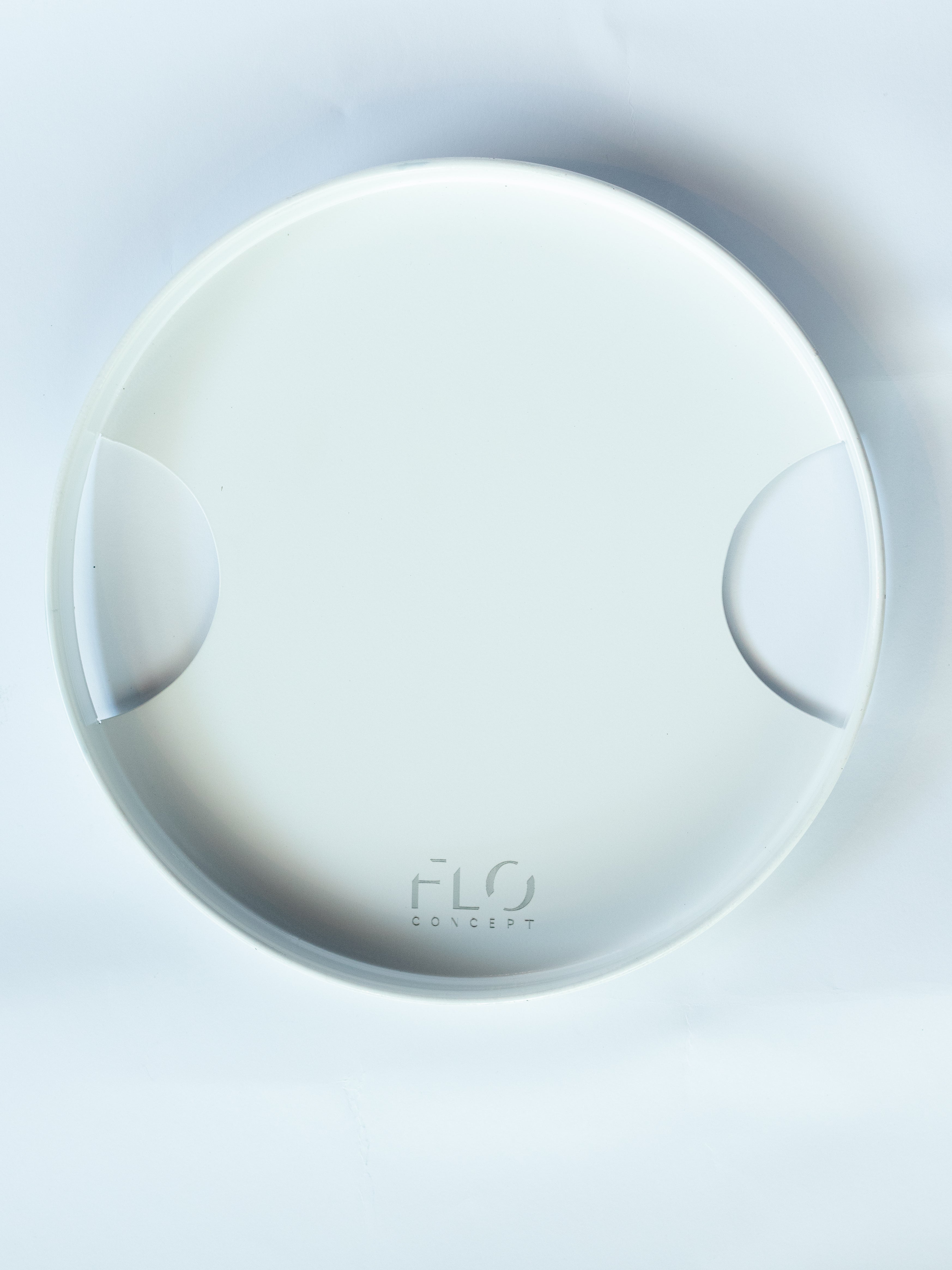 Round White Tray