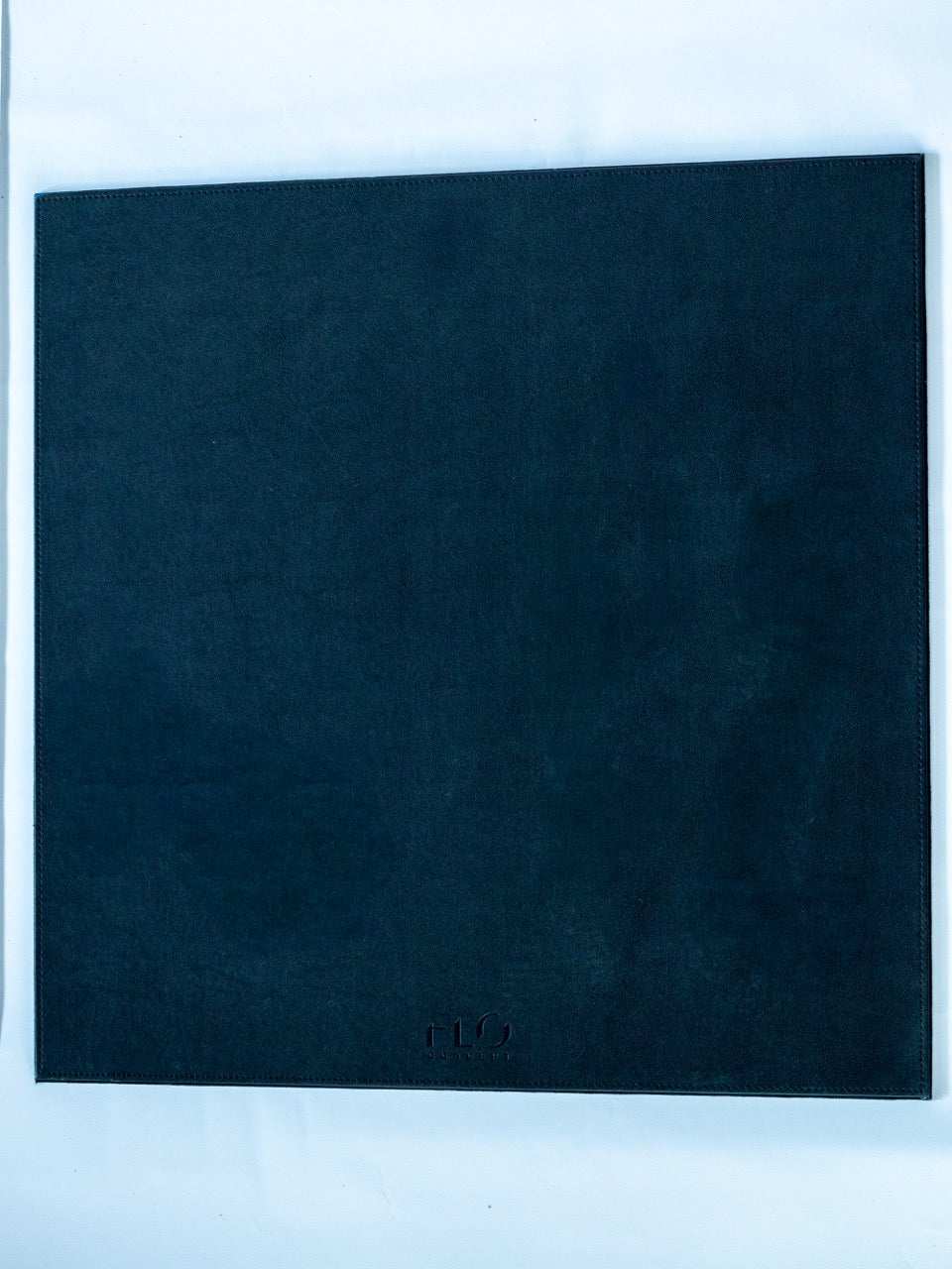 Black Leather Square Slab Tray