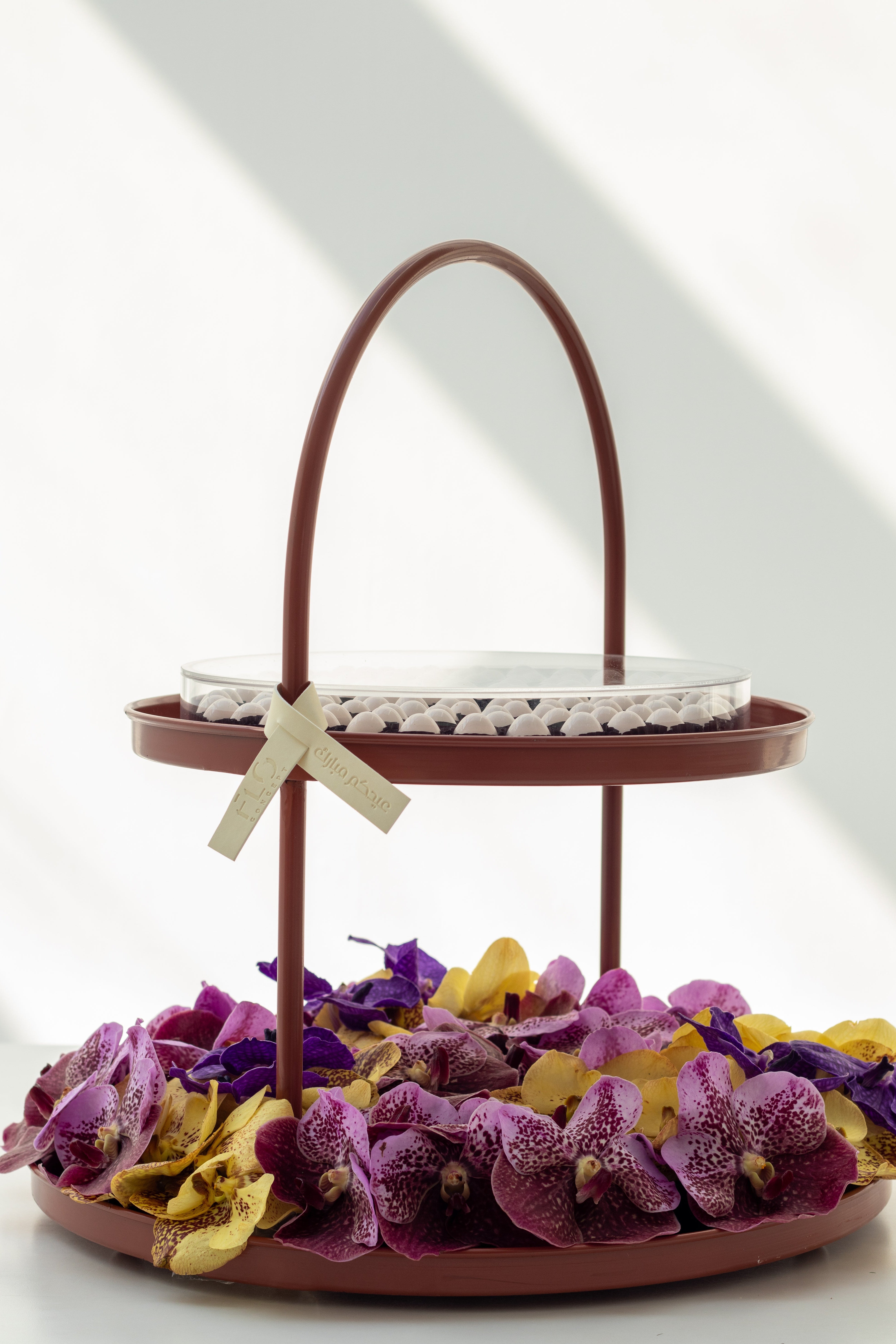 Stand with Chocolate & Flowers