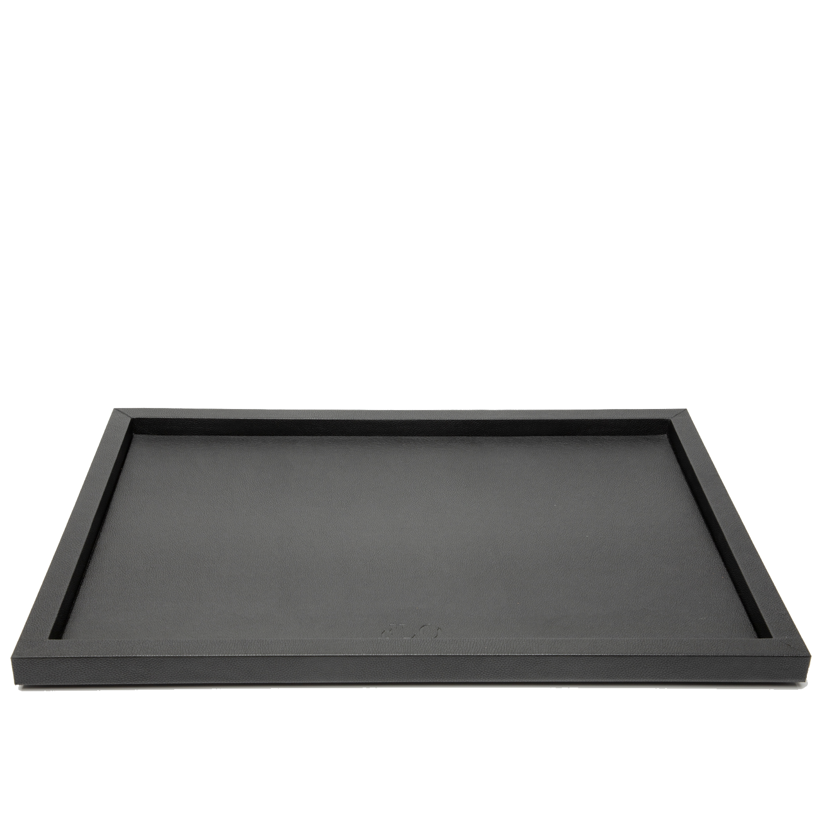 BLACK LEATHER TRAY