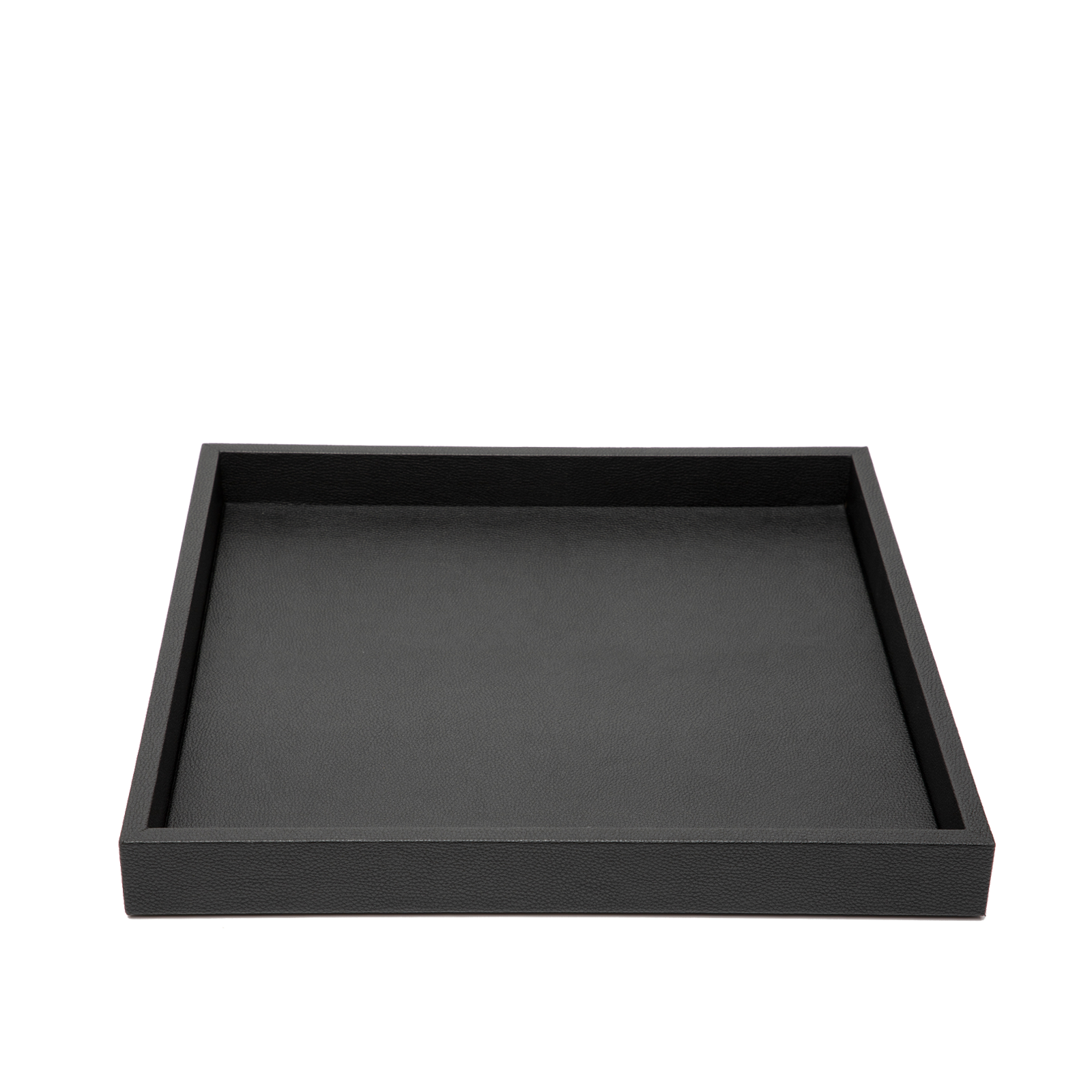 BLACK LEATHER TRAY