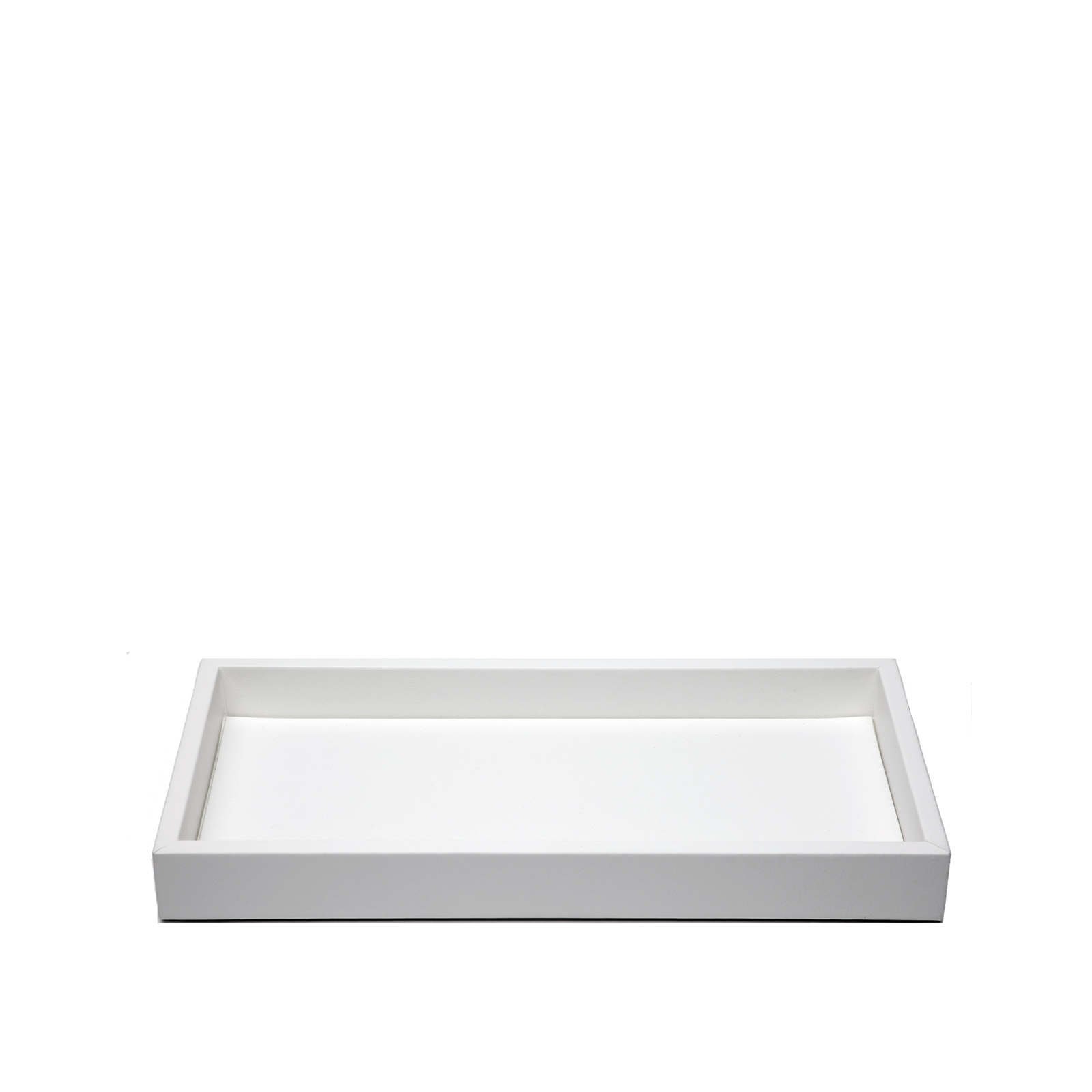 WHITE LEATHER TRAY